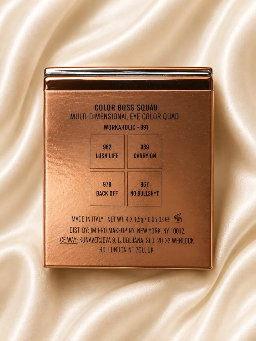 IL MAKIAGE Color Boss Squad Eye Color Quad – Workaholic 991